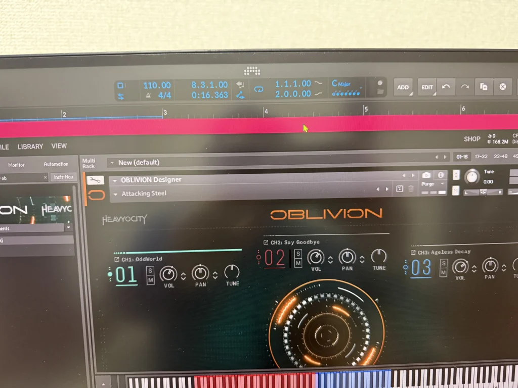 Heavyocity OBLIVION 使ってみた