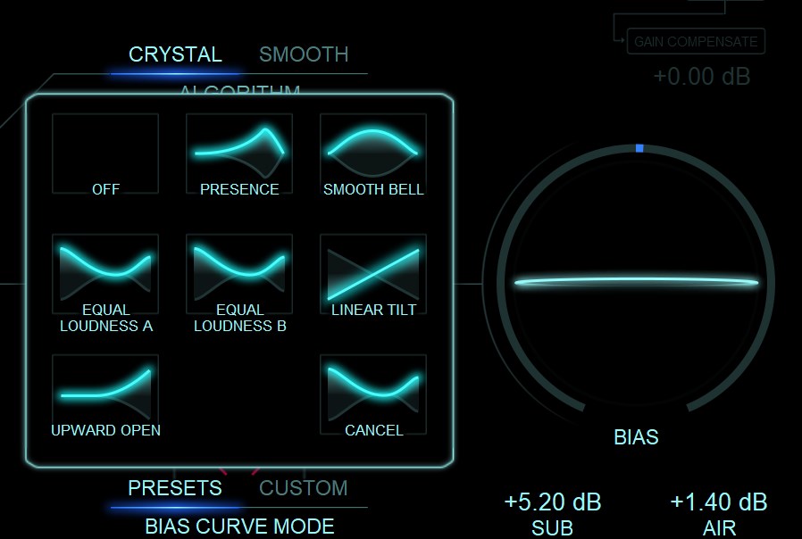 BIASのプリセット