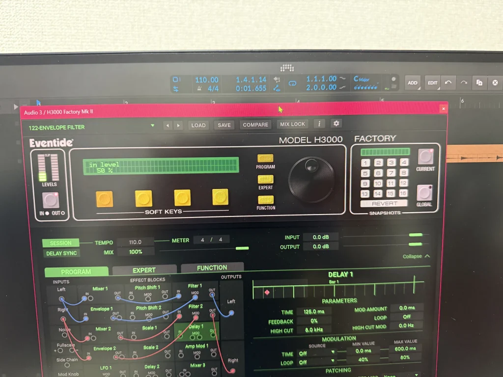 Eventide  H3000 Factory Mk IIを使ってみた