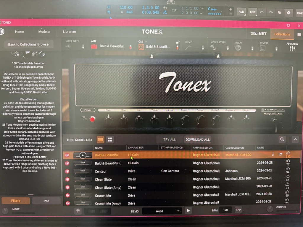 TONEX Metal Gems使ってみた